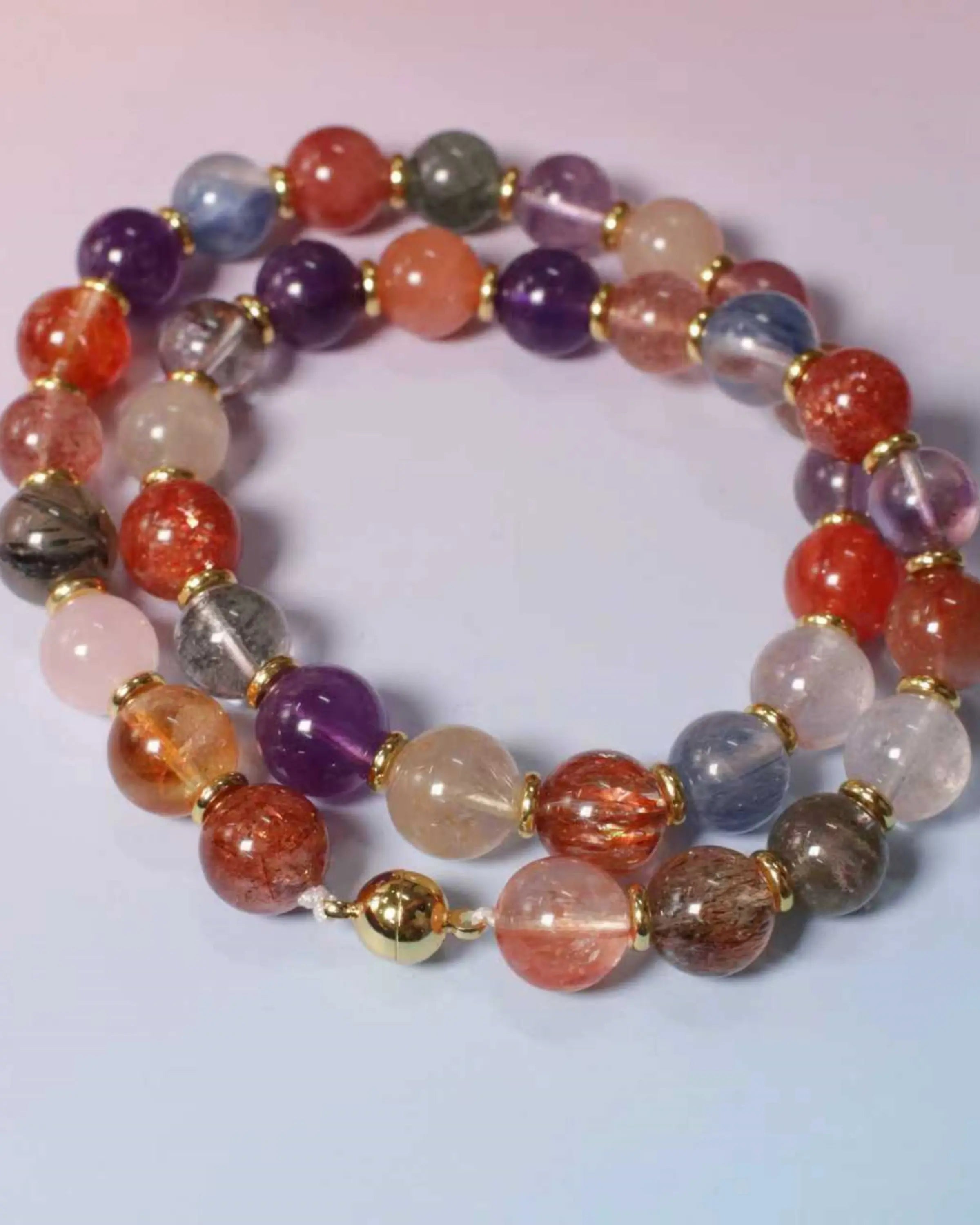 OEM/ODM/Wholesale Multi-Color Crystal Necklace | 50cm | Natural Crystal Beads