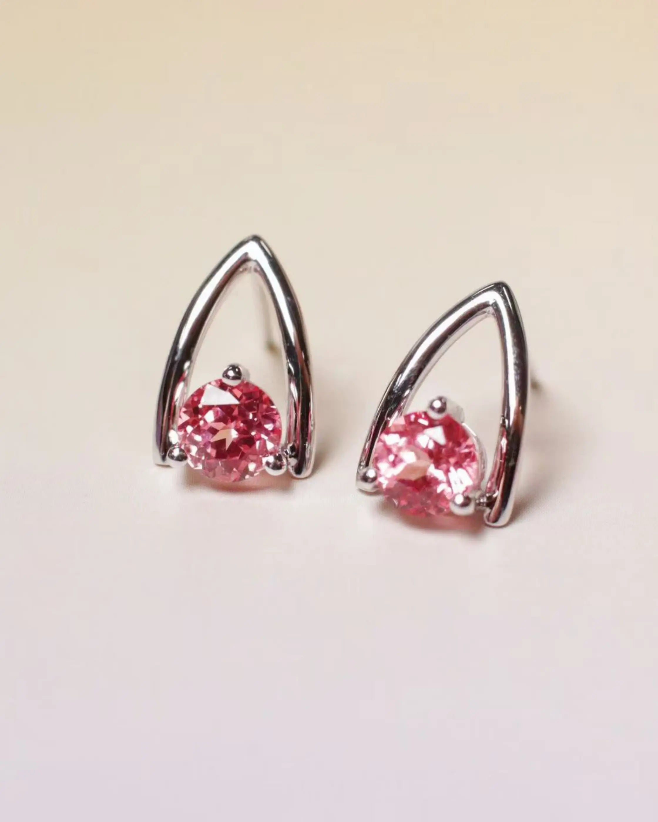 OEM/ODM/Wholesale Lab-Grown Gemstone Earrings Collection | 9K Gold | Paraiba & Padparadscha | 2g