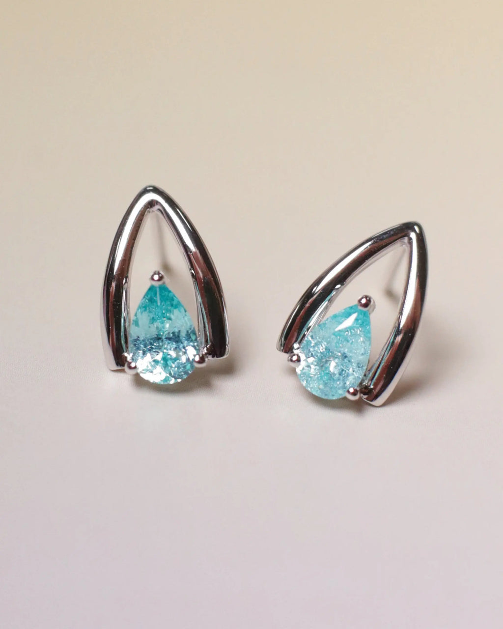 OEM/ODM/Wholesale Lab-Grown Gemstone Earrings Collection | 9K Gold | Paraiba & Padparadscha | 2g